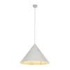 Lámpara colgante Cono, 1 luz, Ø 50 cm, beige, E27
