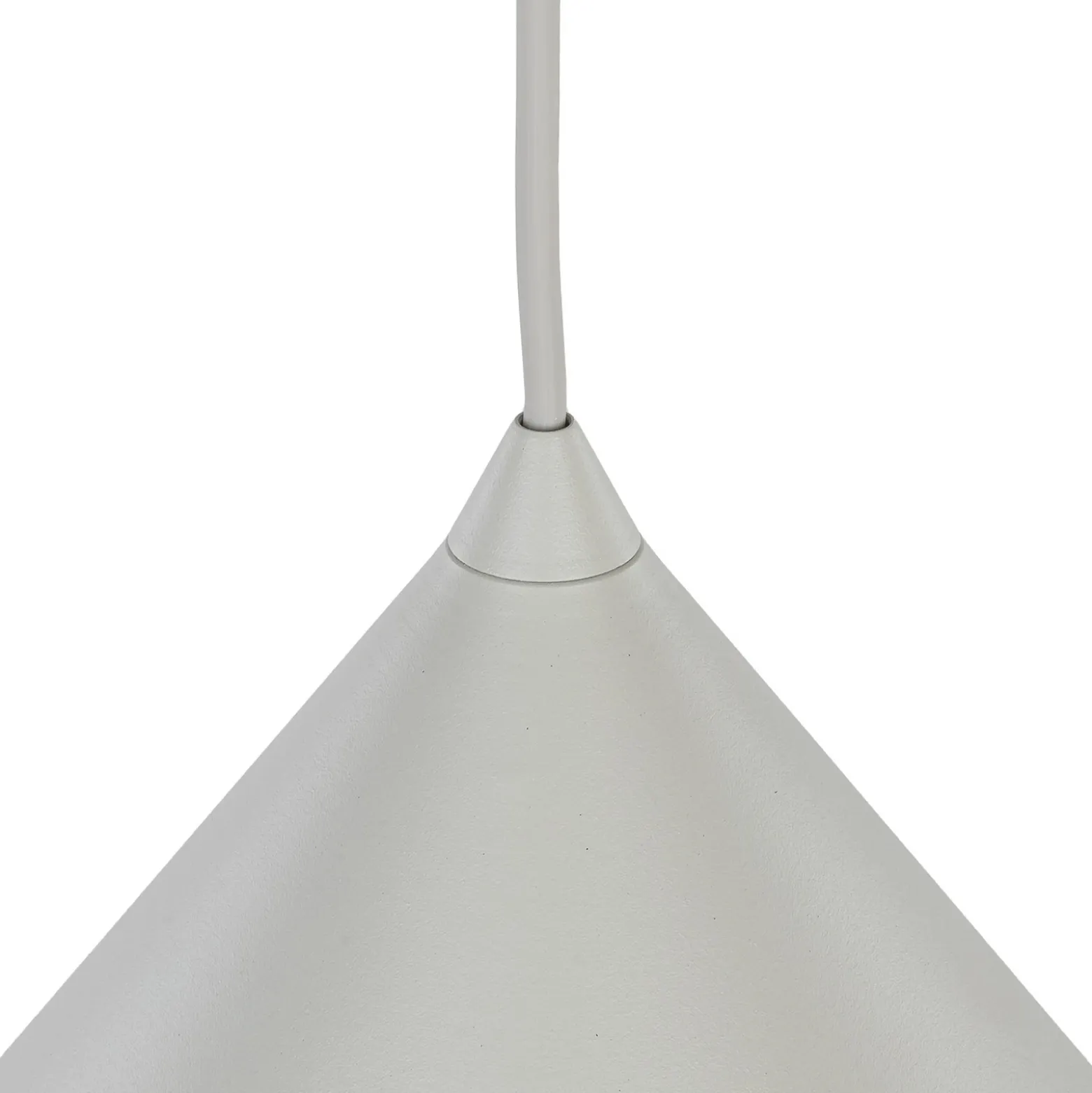 Lámpara colgante Cono, 1 luz, Ø 50 cm, beige, E27