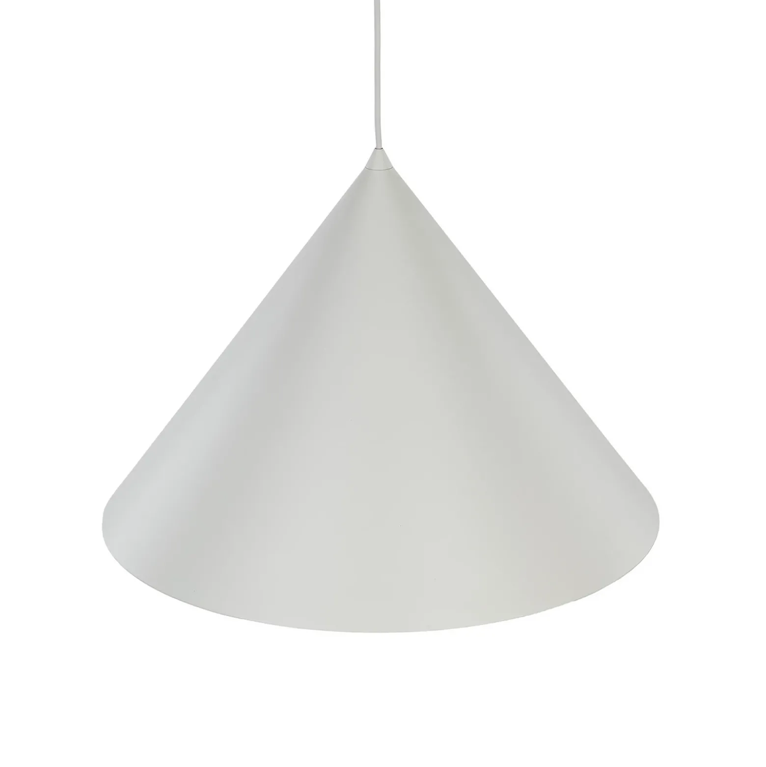 Lámpara colgante Cono, 1 luz, Ø 50 cm, beige, E27