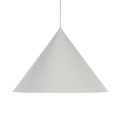 Lámpara colgante Cono, 1 luz, Ø 50 cm, beige, E27