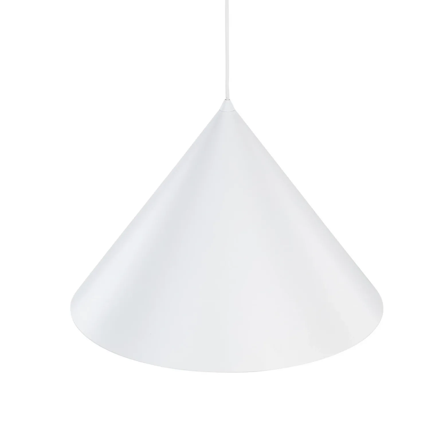 Lámpara colgante Cono, 1 luz, Ø 50 cm, blanco, E27