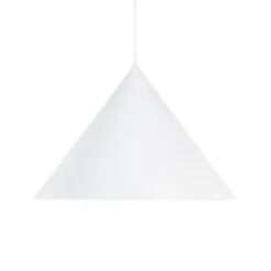 Lámpara colgante Cono, 1 luz, Ø 50 cm, blanco, E27