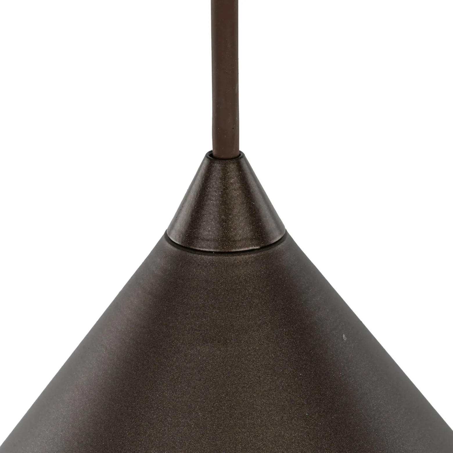 Lámpara colgante Cono, 1 luz, Ø 50 cm, marrón, E27