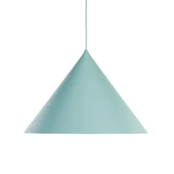 Lámpara colgante Cono, 1 luz, Ø 50 cm, menta, E27