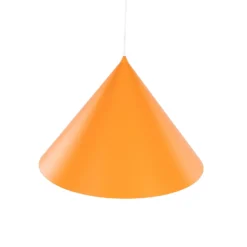 Lámpara colgante Cono, 1 luz, Ø 50 cm, naranja, E27