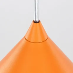 Lámpara colgante Cono, 1 luz, Ø 50 cm, naranja, E27