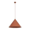 Lámpara colgante Cono, 1 luz, Ø 50 cm, terracota, E27