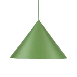 Lámpara colgante Cono, 1 luz, Ø 50 cm, verde, E27