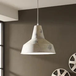 Lámpara colgante con pantalla ancha Berenice
