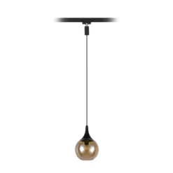 Lámpara colgante con riel Lumina para DUOline, color ámbar