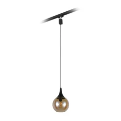Lámpara colgante con riel Lumina para DUOline, color ámbar