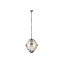 Lámpara colgante Coronet, cromo