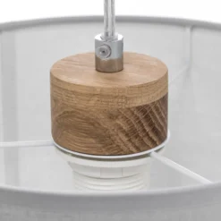 Lámpara colgante Corralee, gris, 3 luces