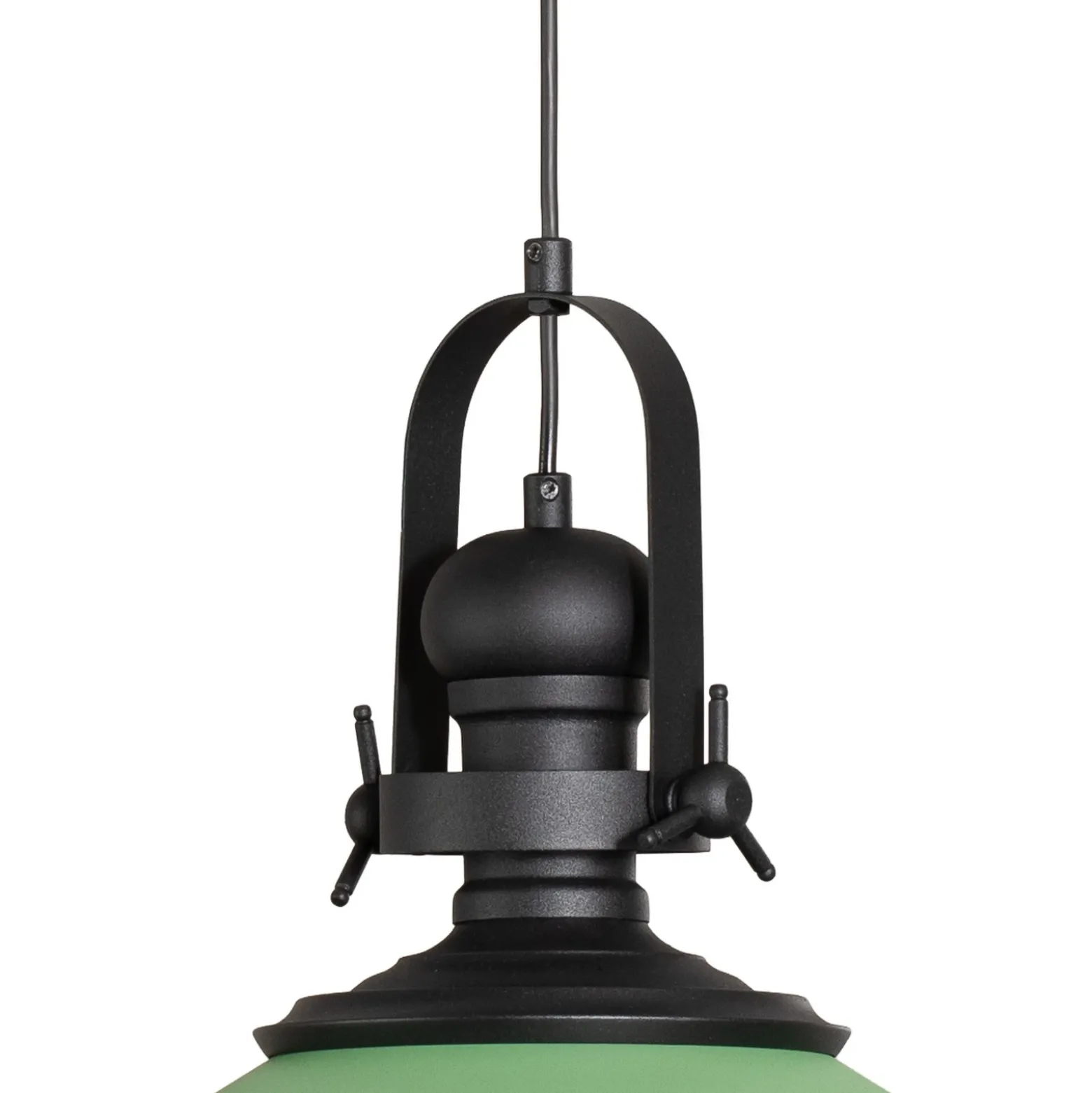 Lámpara colgante Craft, verde, metal, Ø 41 cm, E27