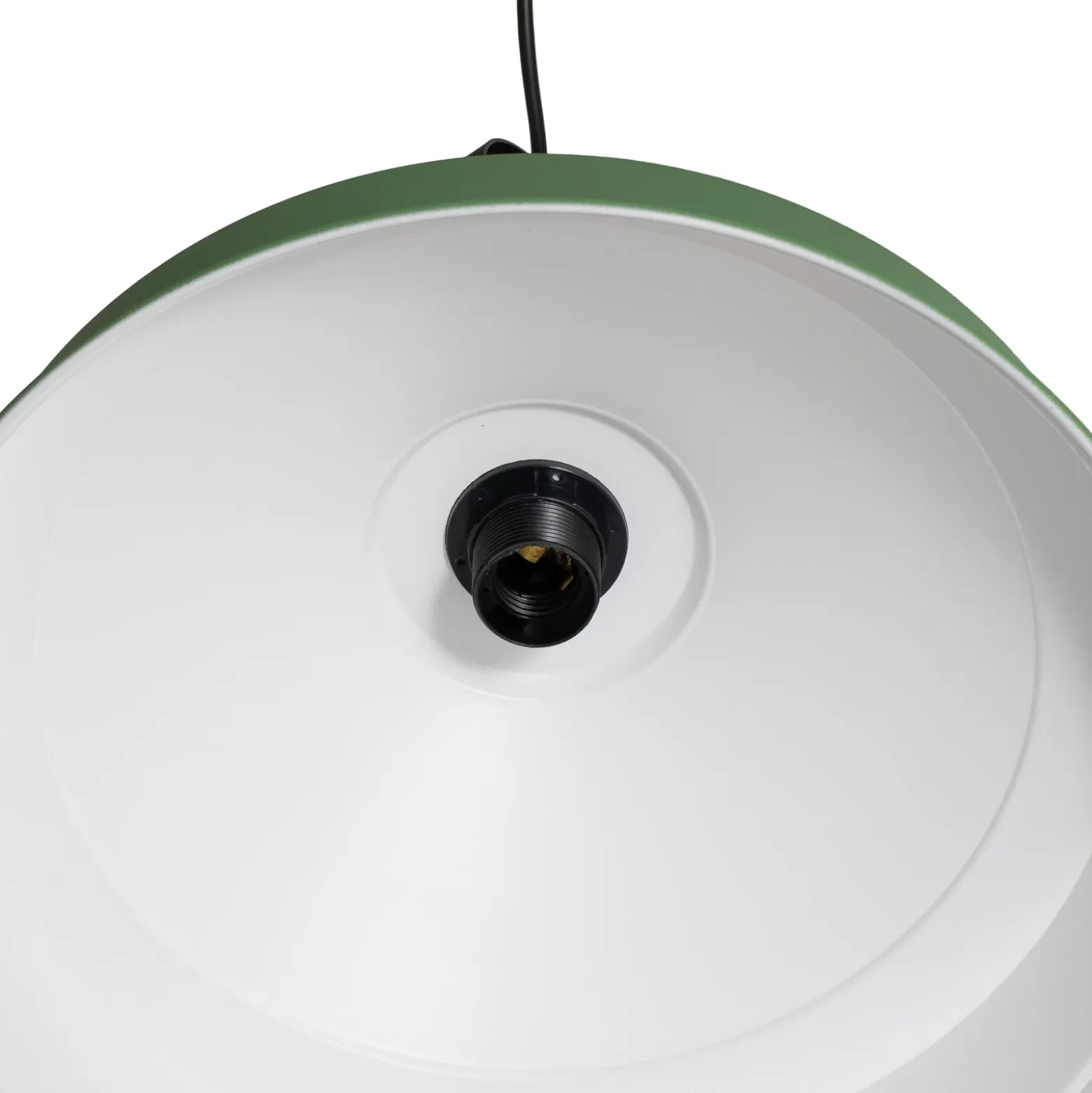 Lámpara colgante Craft, verde, metal, Ø 41 cm, E27