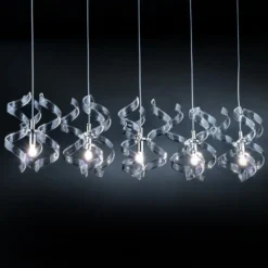 Lámpara colgante Crystal 5 luces