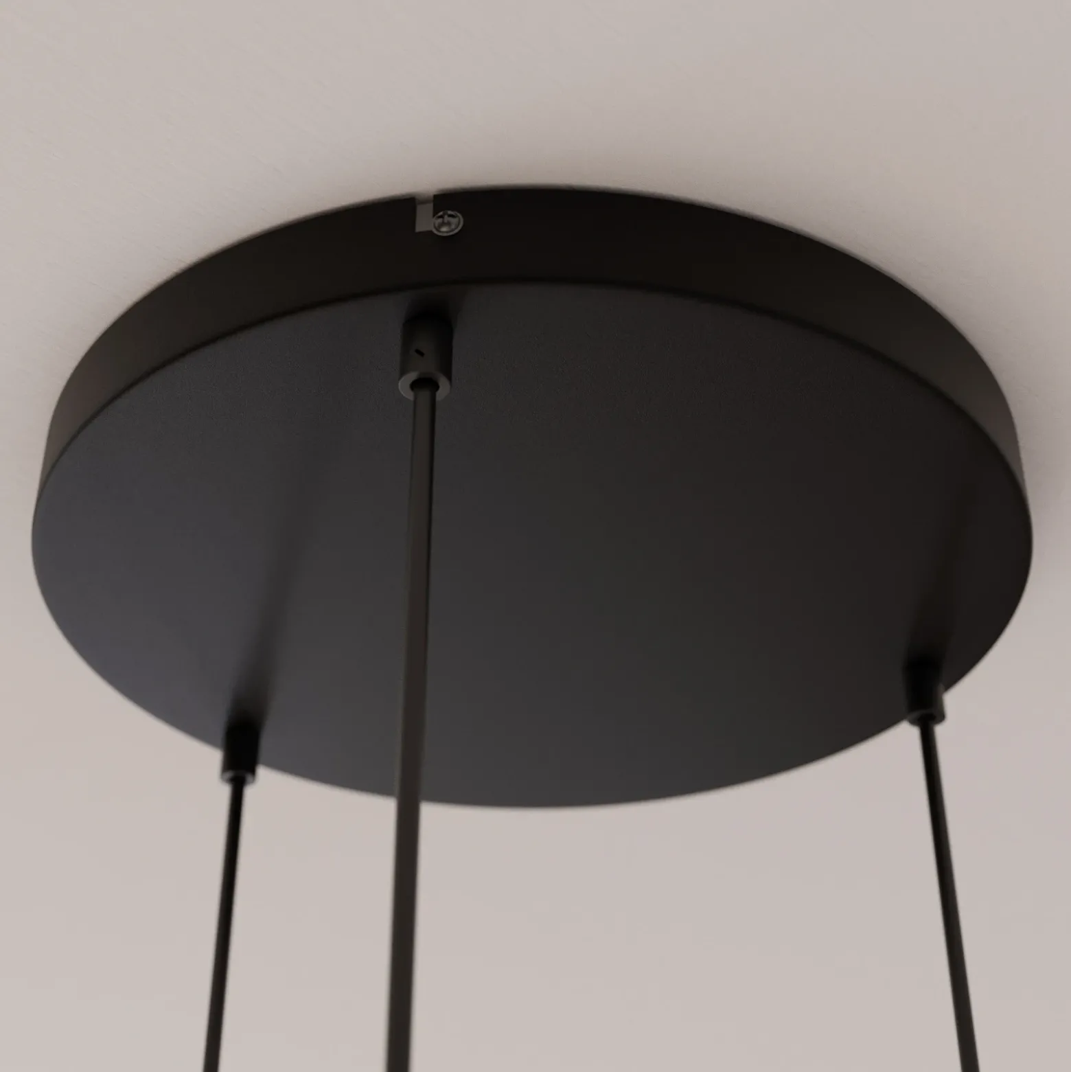 Lámpara colgante Cubus, Ø 50 cm, 3 luces, transparente/marrón miel, cristal