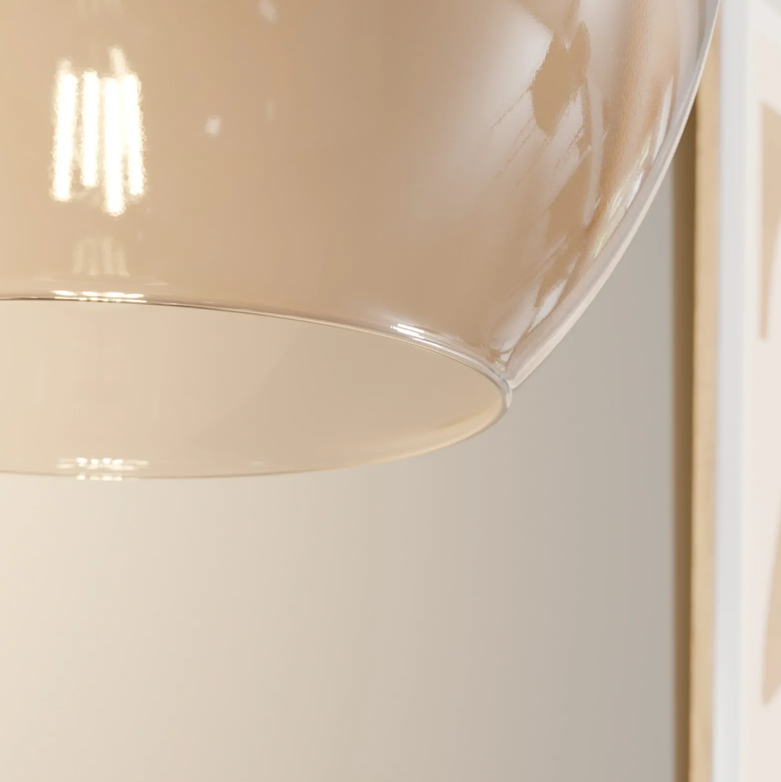 Lámpara colgante Cubus, color ámbar, cristal, Ø 30 cm, E27