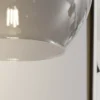 Lámpara colgante Cubus, gris humo, cristal, Ø 30 cm, E27