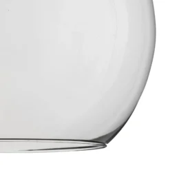 Lámpara colgante Cubus, transparente, cristal, Ø 30 cm, E27
