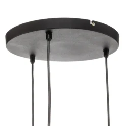 Lámpara colgante Cumera, 3 luces, redonda