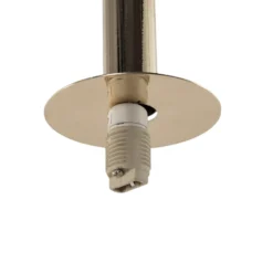 Lámpara colgante Daisy, 5 luces, dorada/blanca/negra, cristal