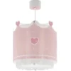 Lámpara colgante Dalber LITTLE QUEEN, rosa