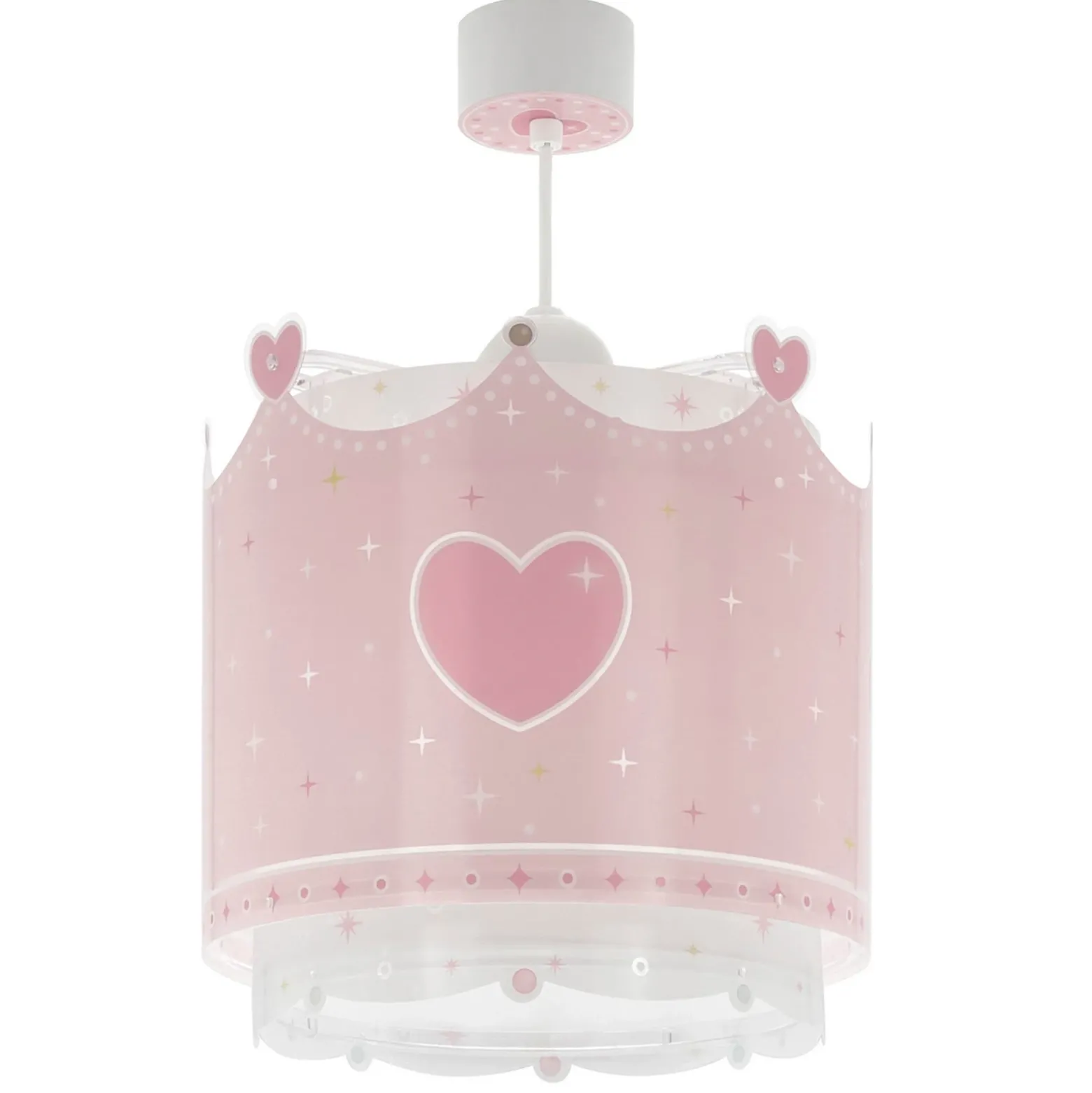 Lámpara colgante Dalber LITTLE QUEEN, rosa