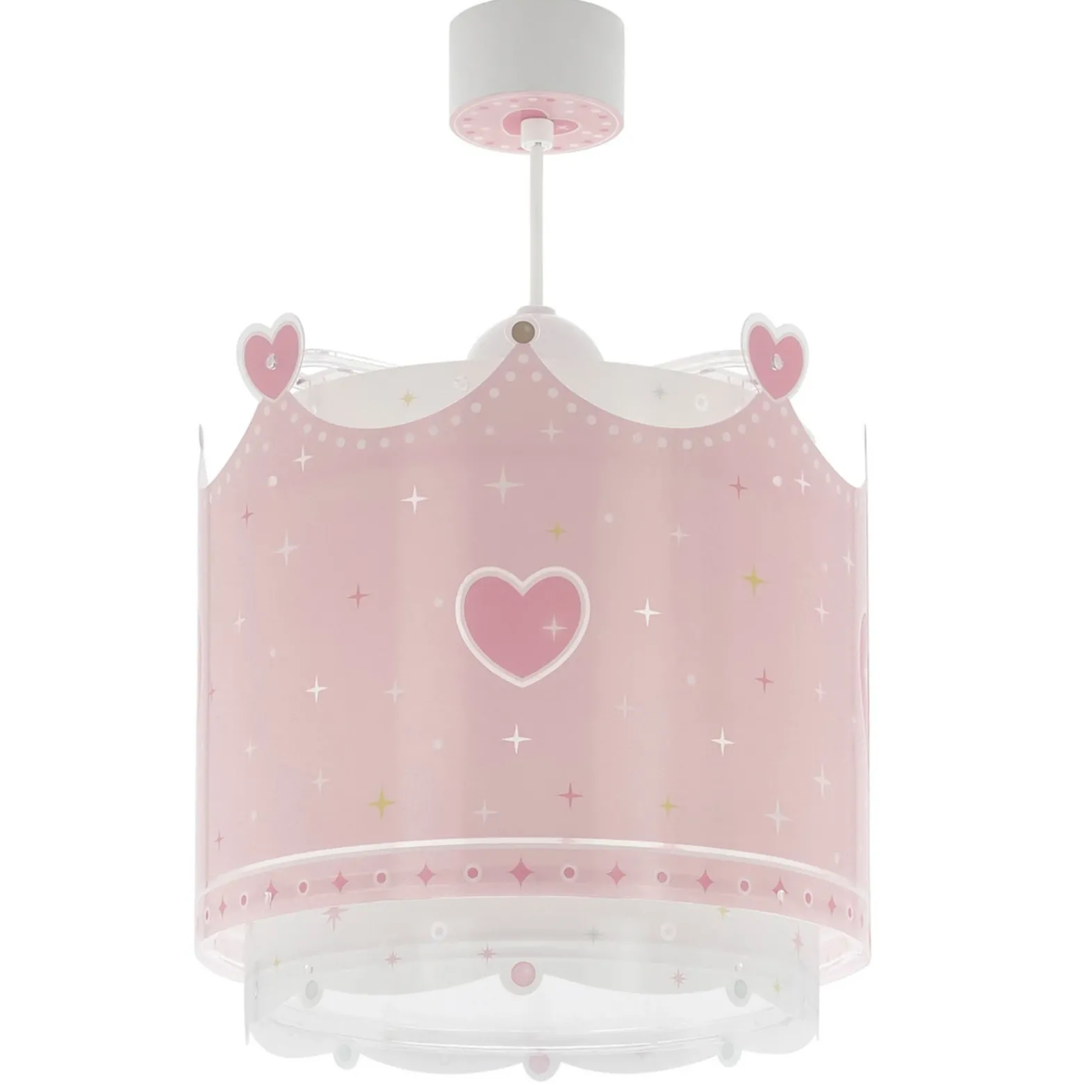 Lámpara colgante Dalber LITTLE QUEEN, rosa