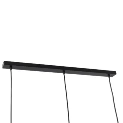 Lámpara colgante Danika de Lindby, 105 cm de largo, negra, metal