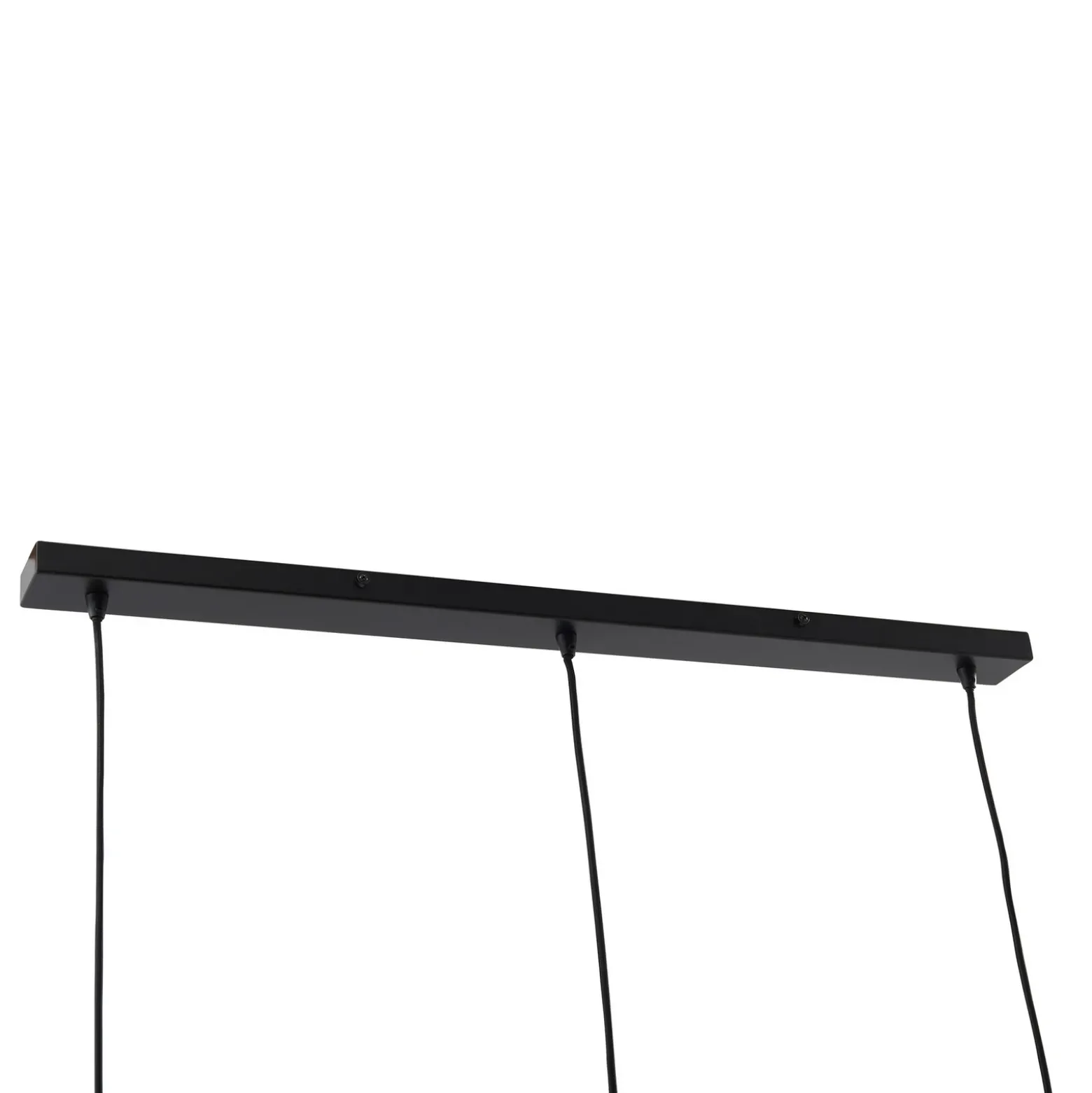 Lámpara colgante Danika de Lindby, 105 cm de largo, negra, metal