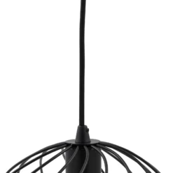 Lámpara colgante Danika de Lindby, 105 cm de largo, negra, metal