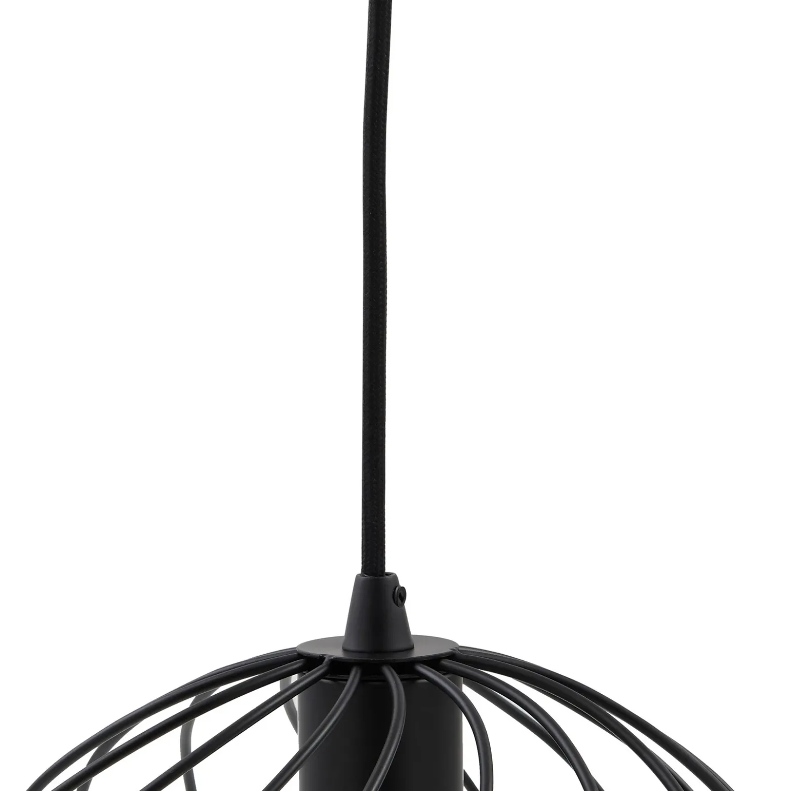Lámpara colgante Danika de Lindby, 105 cm de largo, negra, metal