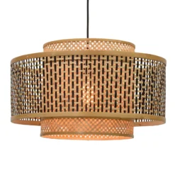 Lámpara colgante de bambú «GOOD & MOJO Bhutan», Ø 50 cm