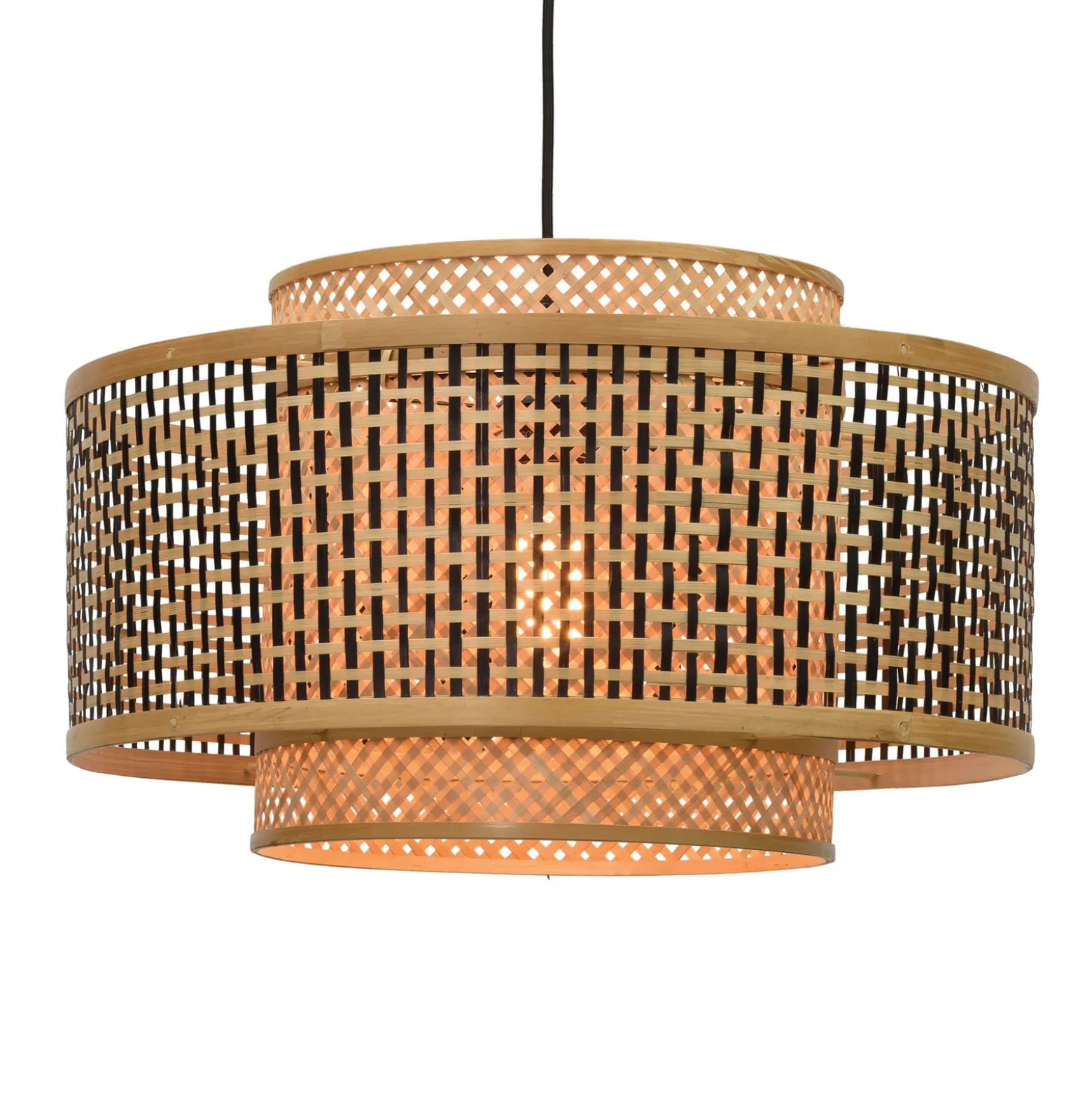 Lámpara colgante de bambú «GOOD & MOJO Bhutan», Ø 50 cm