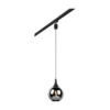 Lámpara colgante de carril Lumina para DUOline, negra/cromada