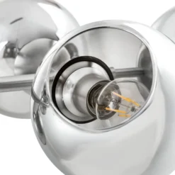 Lámpara colgante de cristal Pilar, 8 luces, gris ahumado