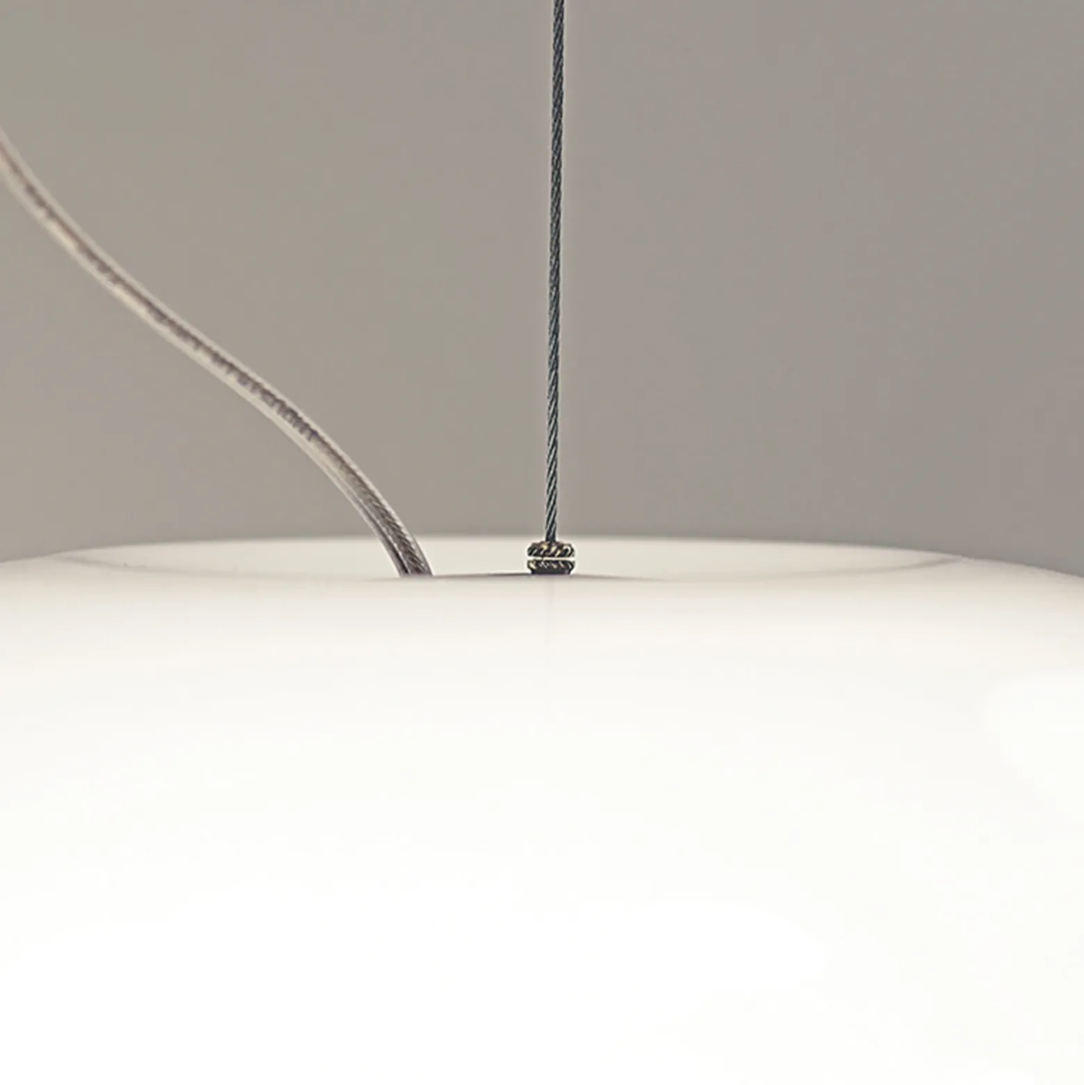 Lámpara colgante de diseño AIH 28 cm blanco brill.