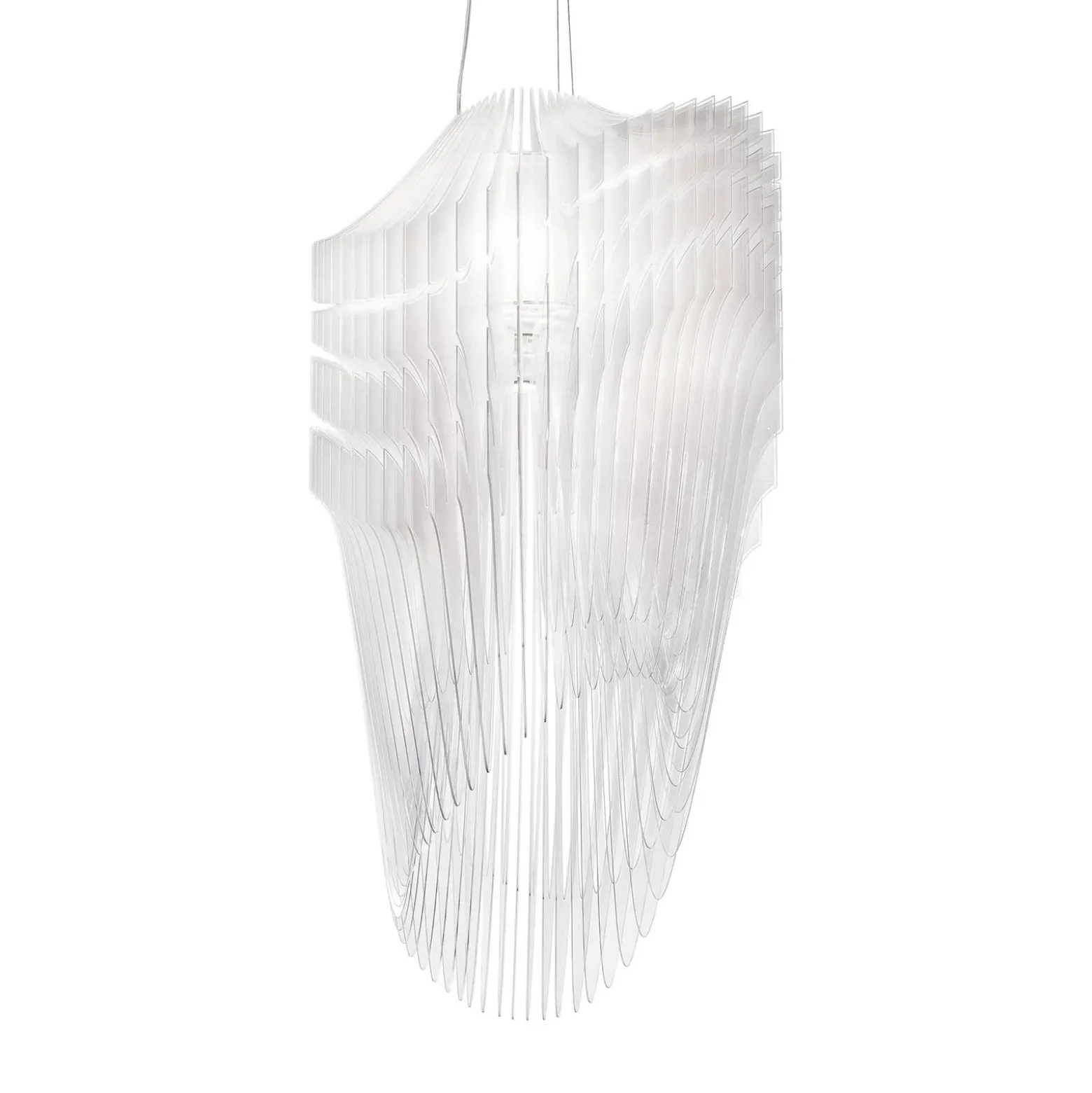 Lámpara colgante de diseño Slamp Avia S en blanco