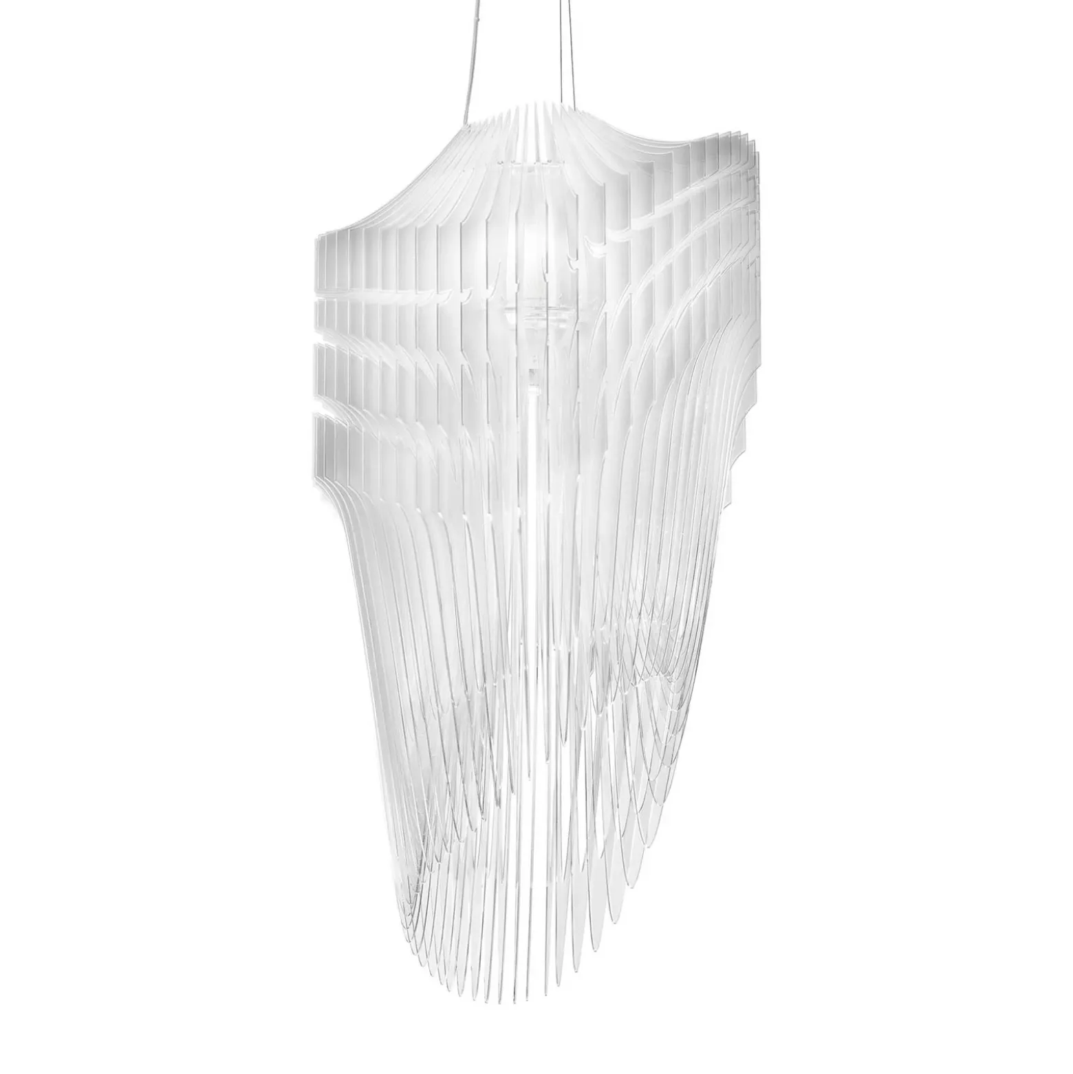 Lámpara colgante de diseño Slamp Avia S en blanco