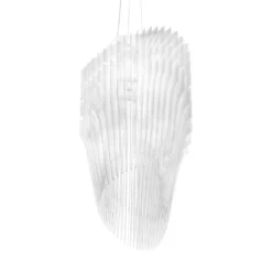 Lámpara colgante de diseño Slamp Avia S en blanco