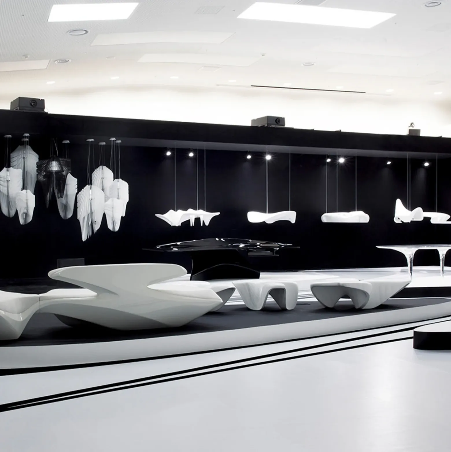 Lámpara colgante de diseño Slamp Avia S en blanco