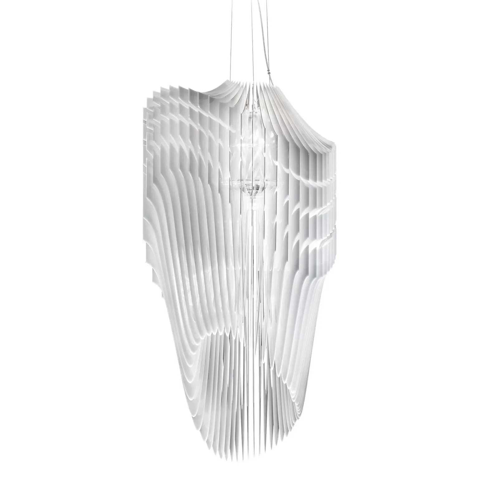 Lámpara colgante de diseño Slamp Avia S en blanco