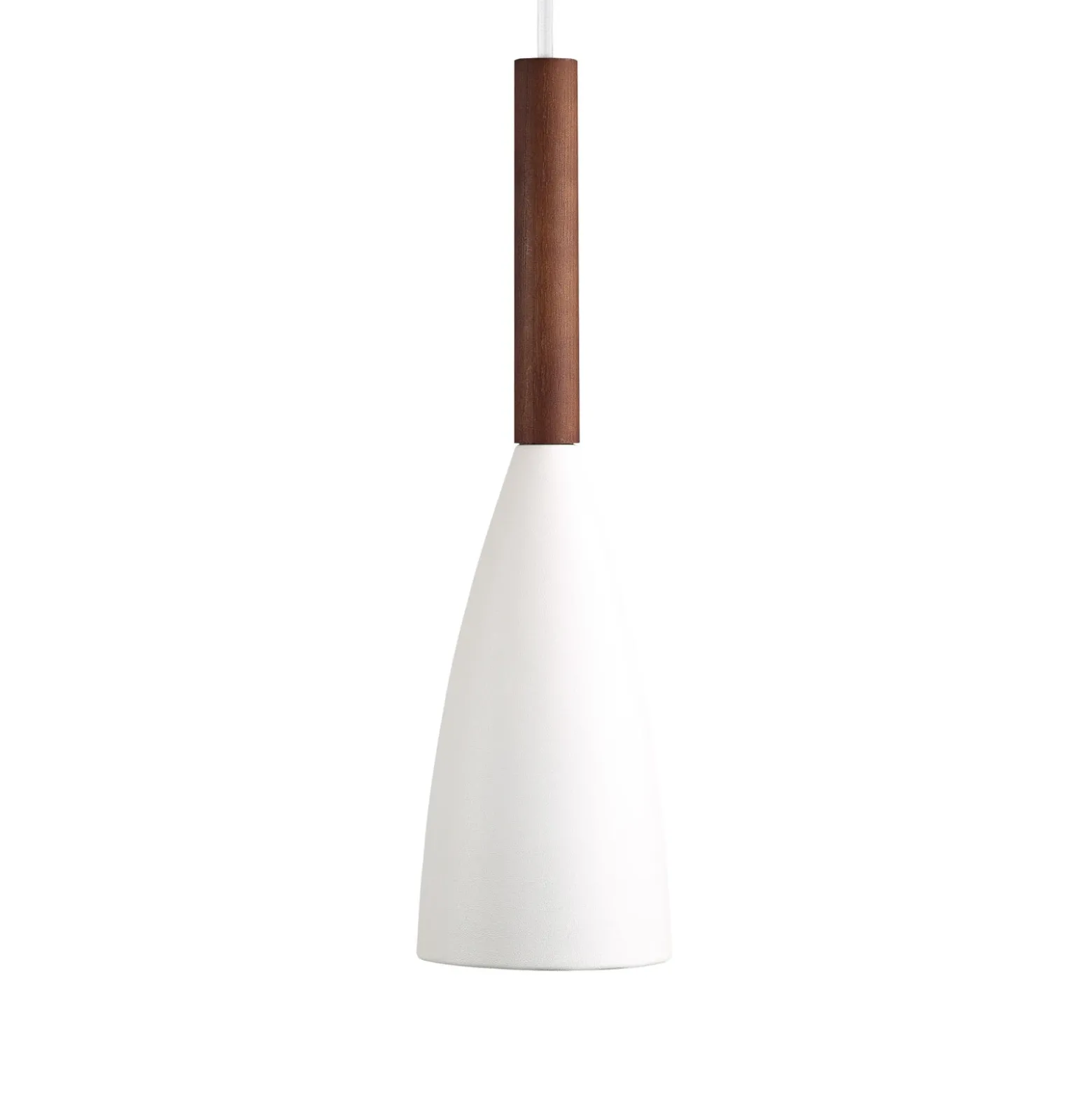 Lámpara colgante de metal Pure, blanco