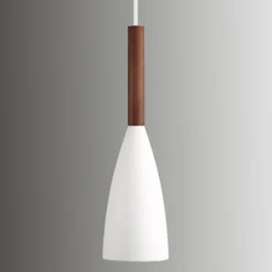 Lámpara colgante de metal Pure, blanco