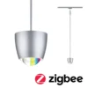 Lámpara colgante de riel LED Paulmann URail Smart Tyros, cromada, CCT RGB