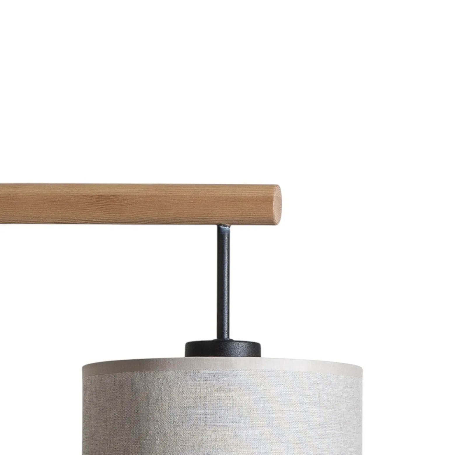 Lámpara colgante Deva Nature, 4 luces, textil
