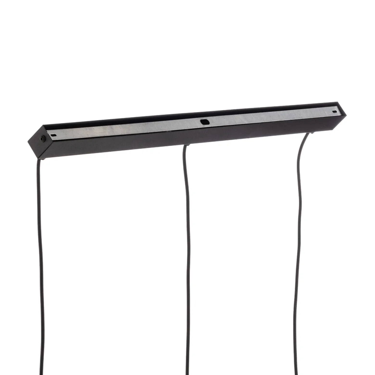Lámpara colgante Devi, ámbar, 3 luces, lineal