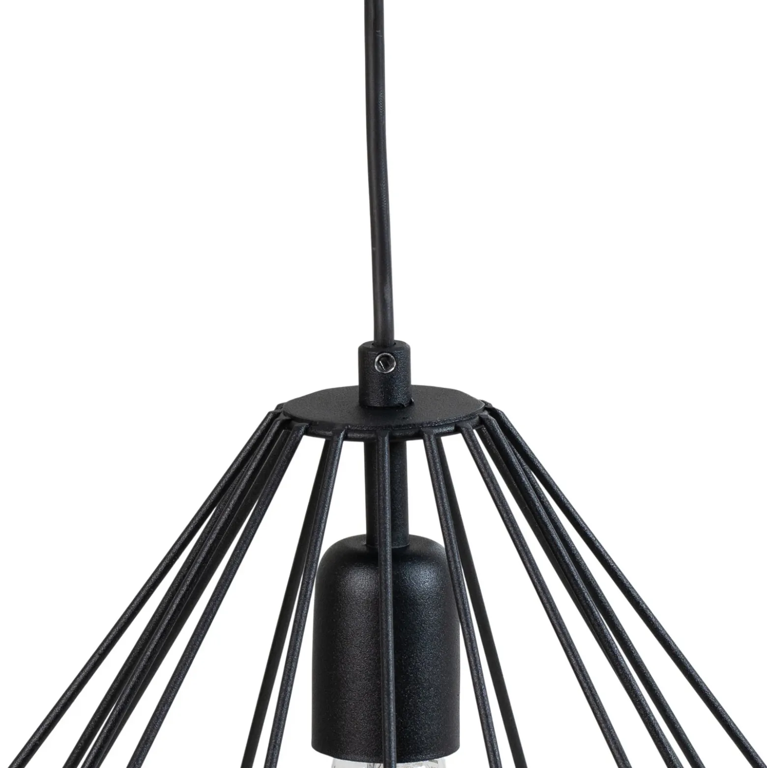 Lámpara colgante Diamond, negro, metal, Ø 37 cm, E27
