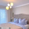 Lámpara colgante Dione, de 4 luces, dorada